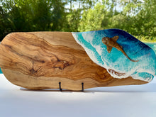 Load image into Gallery viewer, Olivewood Leopard Shark Charcuterie Board
