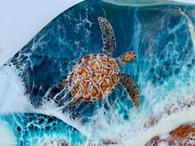 Load image into Gallery viewer, Olivewood Turtle Charcuterie Board with Tide Pool