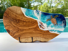 Load image into Gallery viewer, Olivewood Turtle Charcuterie Board