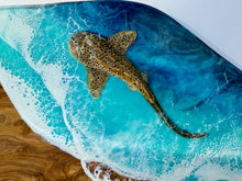Load image into Gallery viewer, Olivewood Leopard Shark Charcuterie Board