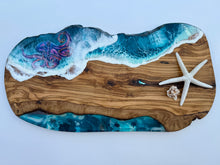 Load image into Gallery viewer, Octopus Charcuterie Board with Tide Pool
