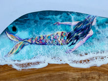 Load image into Gallery viewer, Olivewood Mermaid Charcuterie Board