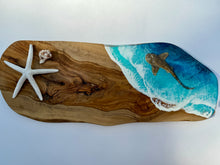 Load image into Gallery viewer, Olivewood Leopard Shark Charcuterie Board