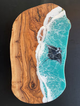 Load image into Gallery viewer, Olivewood Manta Ray Charcuterie Board

