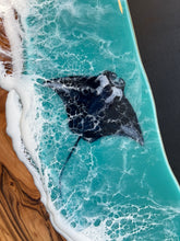 Load image into Gallery viewer, Olivewood Manta Ray Charcuterie Board
