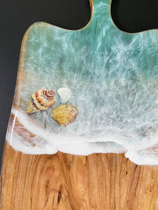 Custom order- Large seashell Charcuterie Board